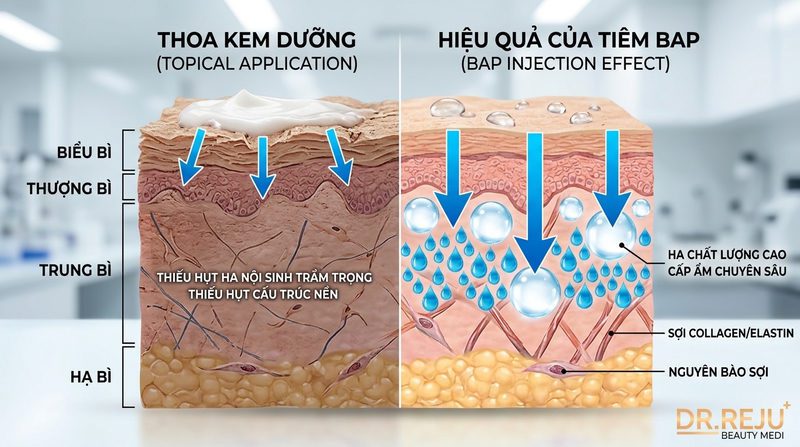 Bản chất sinh lý của da khô mãn tính và sự bất lực của mỹ phẩm