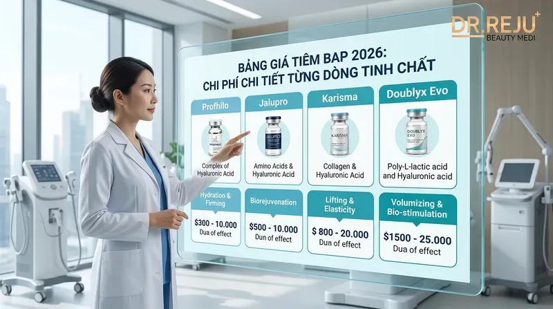 Bảng Giá Tiêm BAP 2026: Chi Phí Chi Tiết Từng Dòng Tinh Chất