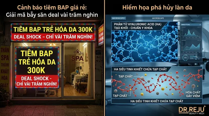 Cảnh báo tiêm BAP giá rẻ: Giải mã bẫy săn deal vài trăm nghìn