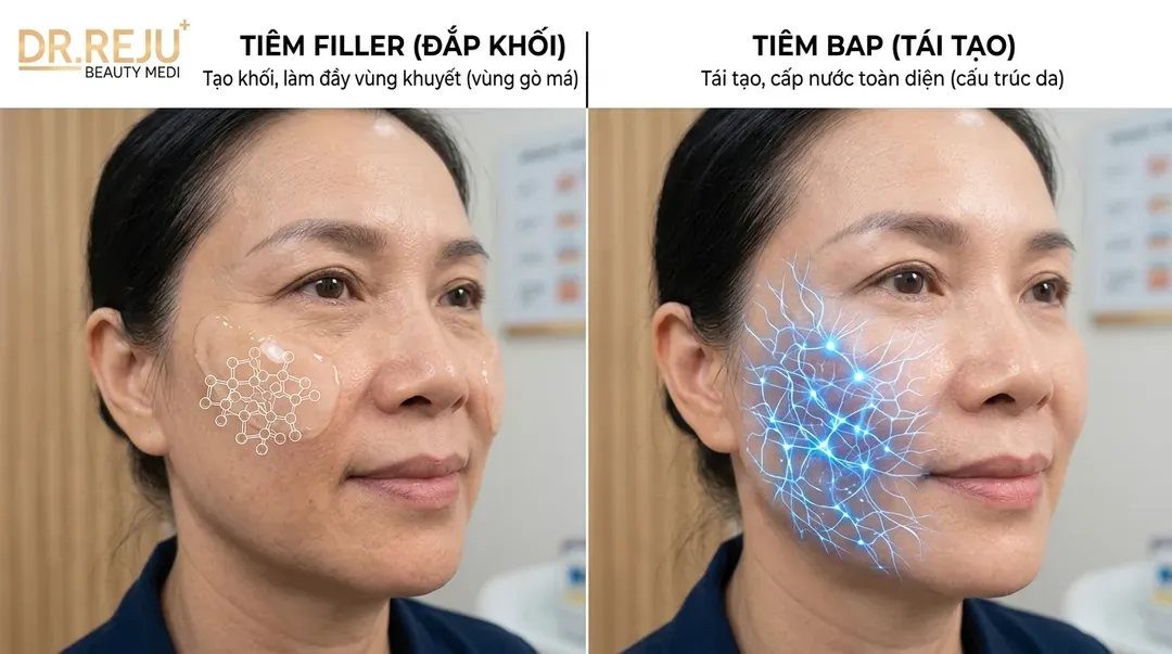 Tiêm BAP có phải là tiêm filler không? Giải đáp từ chuyên gia