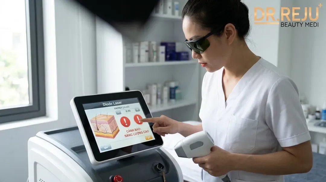 Nguyên nhân sâu xa gây ra tác dụng phụ của laser triệt lông