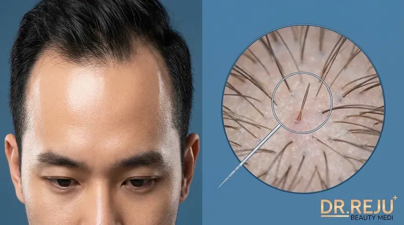 Nhận diện 4 dấu hiệu nang tóc chết qua góc nhìn Y khoa & Thang đo Norwood