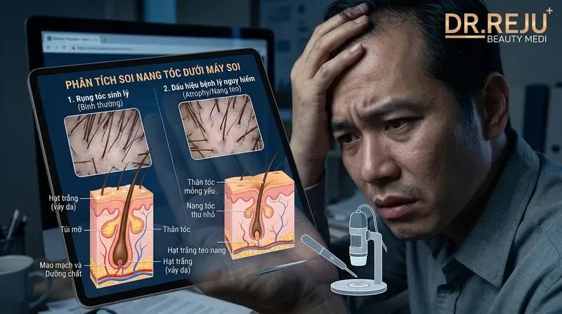 Cảnh báo rủi ro: Phân biệt rụng tóc sinh lý và dấu hiệu bệnh lý nguy hiểm