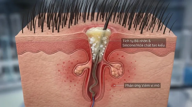 Cơ chế sinh bệnh: 4 Tác nhân đặc thù gây viêm nang lông ở nam giới