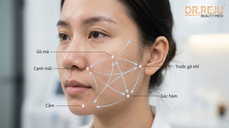 Cơ chế sinh lý học: Tiêm BAP 5 điểm cơ tác dụng gì?
