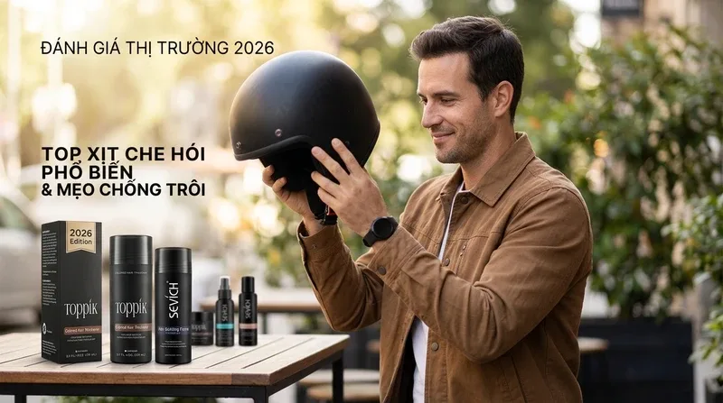 Đánh giá thị trường 2026: Top xịt che hói phổ biến & Mẹo chống trôi