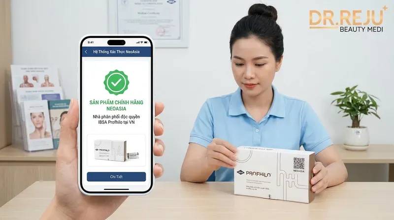Hướng dẫn 3 bước cách check code Profhilo qua mã QR NeoAsia