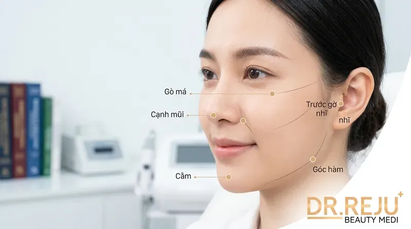 Kỹ thuật tiêm BAP 5 điểm: Trẻ hóa Profhilo không sưng đau