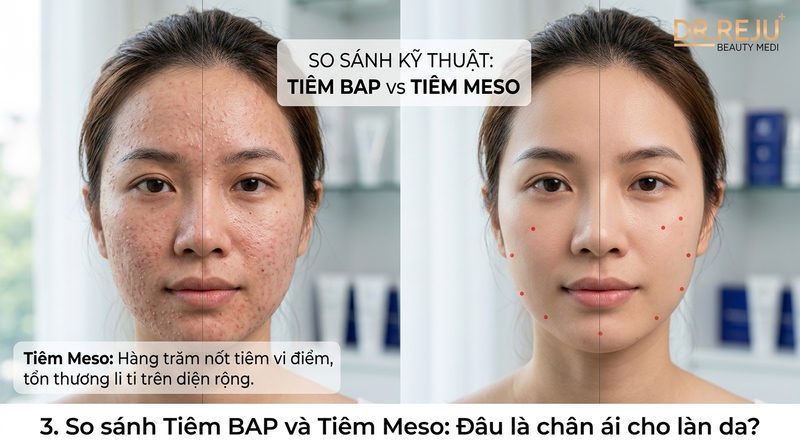 So sánh Tiêm BAP và Tiêm Meso: Đâu là chân ái cho làn da? (Dữ liệu KB)