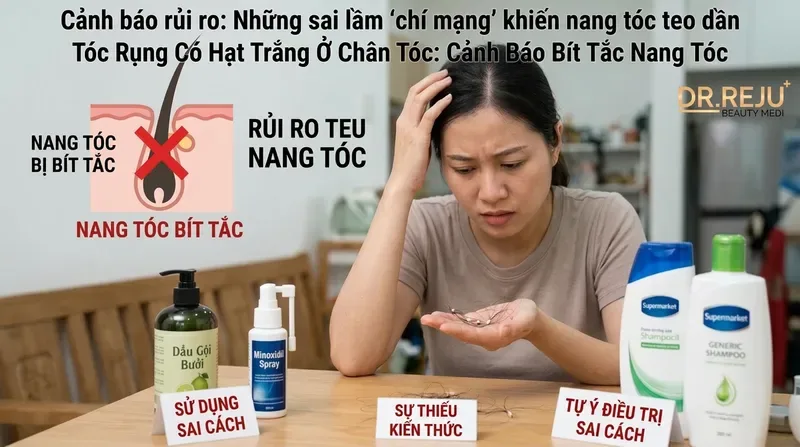 Cảnh báo rủi ro: Những sai lầm 'chí mạng' khiến nang tóc teo dần (Cần dữ liệu KB)