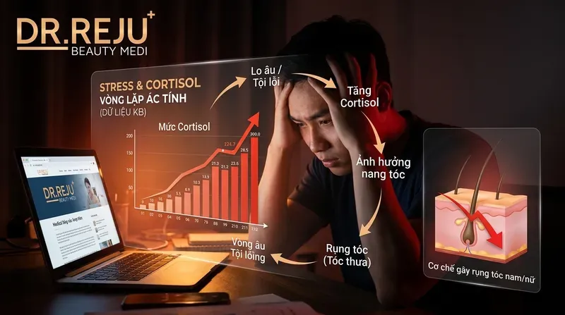 Góc khuất tâm lý: 'Vòng lặp ác tính' của Stress và Cortisol (Dữ liệu KB)