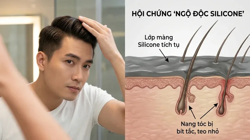 Hệ lụy từ hóa chất tạo kiểu: Hội chứng 'ngộ độc silicone' ở nam giới [Cần dữ liệu KB]
