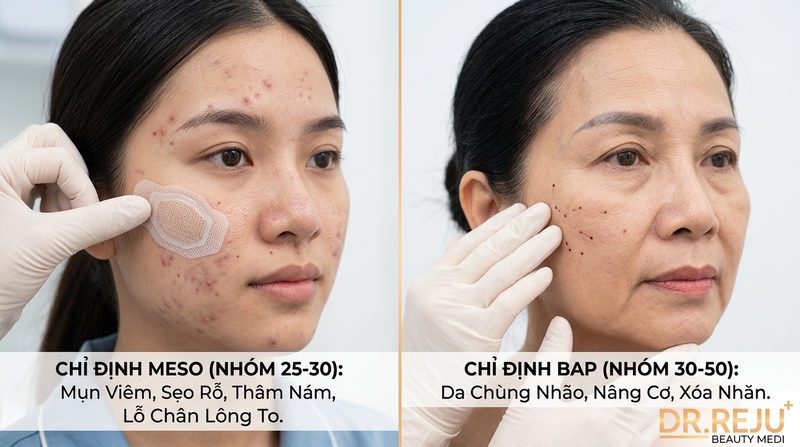Nên Chọn Tiêm BAP Hay Meso? Chỉ Định Y Khoa Theo Tình Trạng Da
