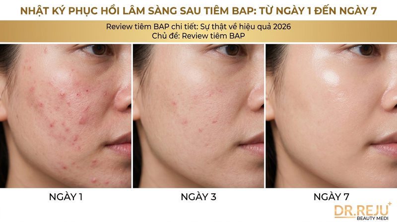 Nhật ký phục hồi lâm sàng sau tiêm BAP: Từ ngày 1 đến ngày 7