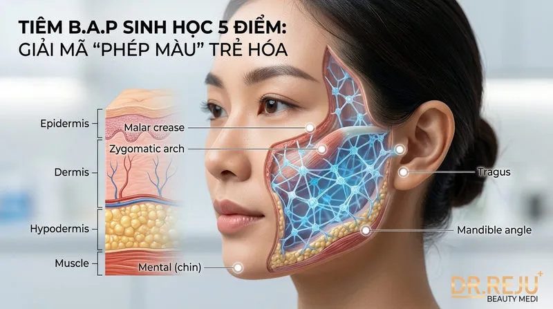 Tiêm B.A.P sinh học 5 điểm là gì? Giải mã 'phép màu' trẻ hóa