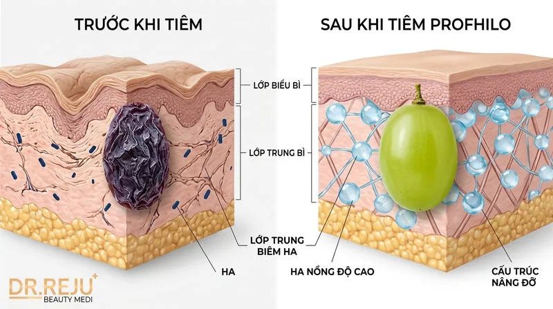 Tiêm Profhilo là gì? Cơ chế trẻ hóa đột phá từ HA nồng độ cao