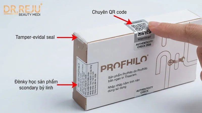 Nhận diện trực quan bao bì và tem nhãn Profhilo chính hãng (Cập nhật 2026)