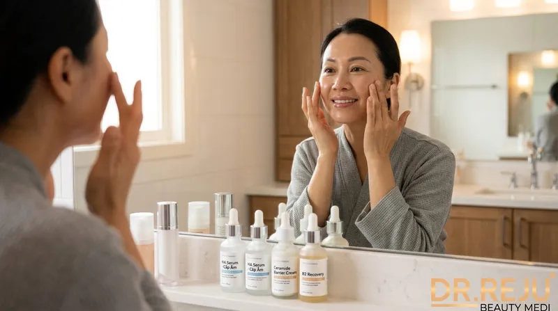 Phác đồ dược mỹ phẩm: Phục hồi hàng rào bảo vệ da tại nhà